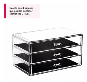 Organizador Maquillaje Cajones Acrilico