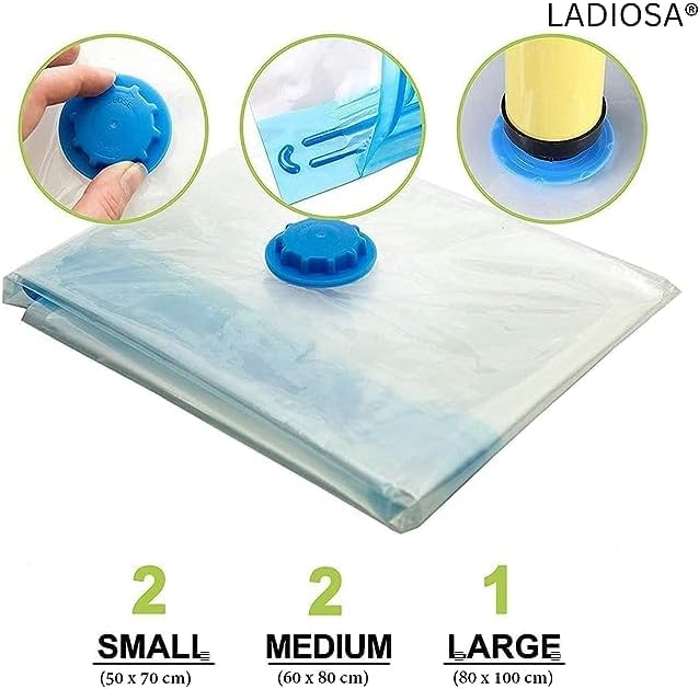 5 Bolsas De Vacío Para Resistentes Para